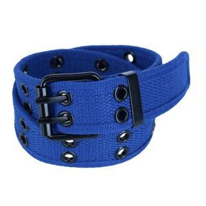 CTM Kids 2 Hole Roller Buckle Canvas Belt
